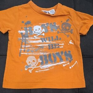 BabiesRUs Orange Boys Graphic Tee
